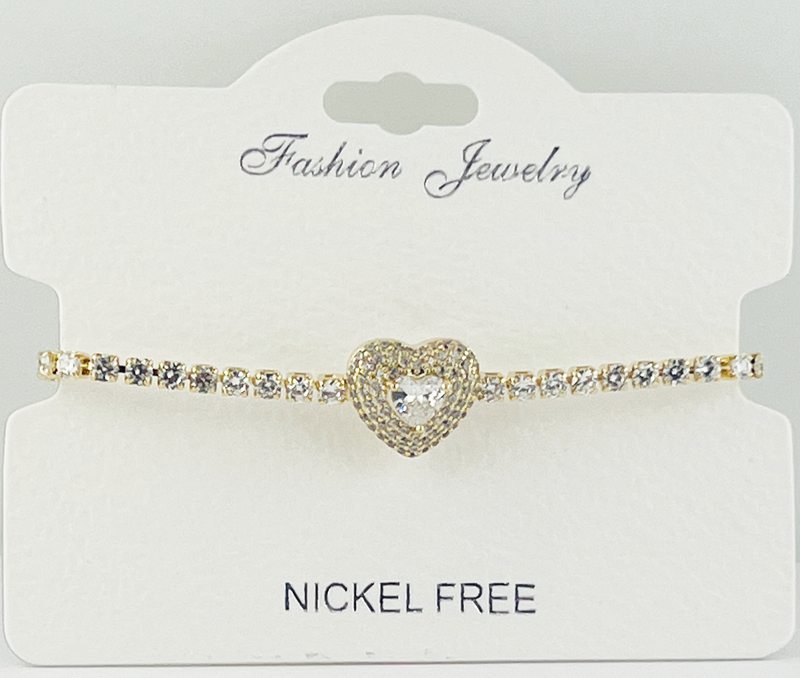 C.Z Crystal adjustable bracelet
