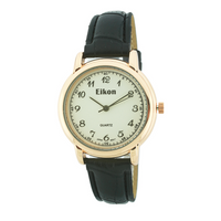 Medium Round Face Strap Watch(Rosegold)