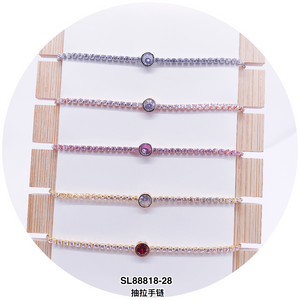 C.Z Crystal Adjustable Bracelet