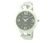 Round Face Arabic & Stick Cuff Watch.