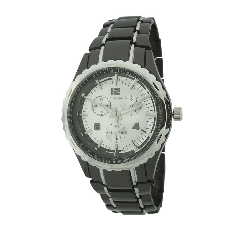 Medium Round Face Sport Men Link Watch With 3 Eyes