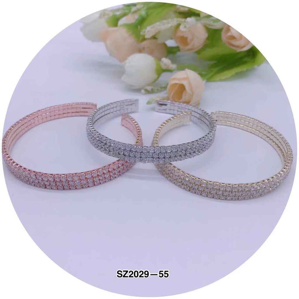 C.Z Crystal Cuff Bracelet