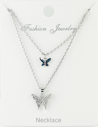 "Butterfly" C.Z Crystal necklace