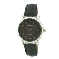 Medium Round Face Strap Watch(Silver)