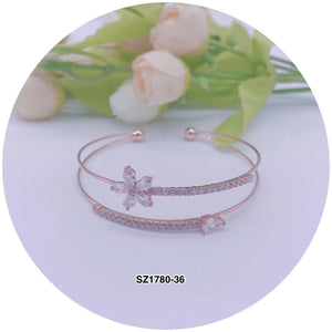 C.Z Crystal Cuff Bracelet