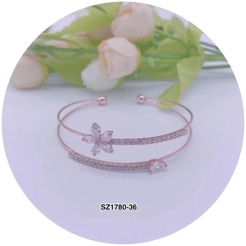 C.Z Crystal Cuff Bracelet