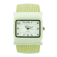 Square Face Arabic Cuff Watch