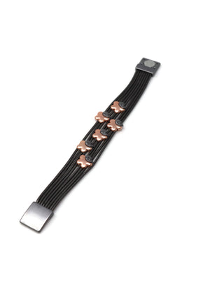 Fashion Leather Bracelet (XSB-209020269) Grey, brown
