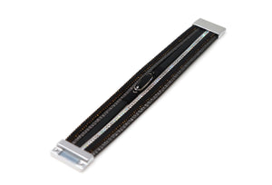 Multiple Layers Crystal Strap Leather Necklace Magnetic Clasp
