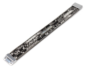 Crystal Leather Fashion Necklace Magnetic Clasp