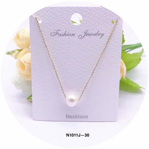 Pearl Crystal Pendant Necklace
