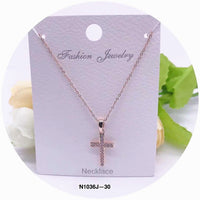 Cross Crystal Necklace