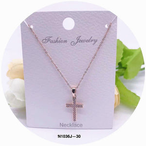 Cross Crystal Necklace