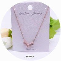 "HAPPY" Crystal Pendant Necklace