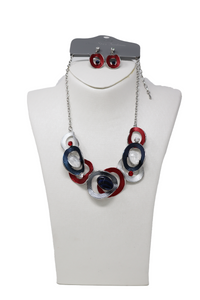 Necklaces and earring set fashion style