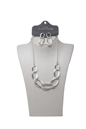 Fashion Circle Design Necklace Set