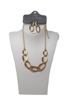 Fashion Circle Design Necklace Set