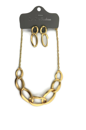 Fashion Circle Design Necklace Set