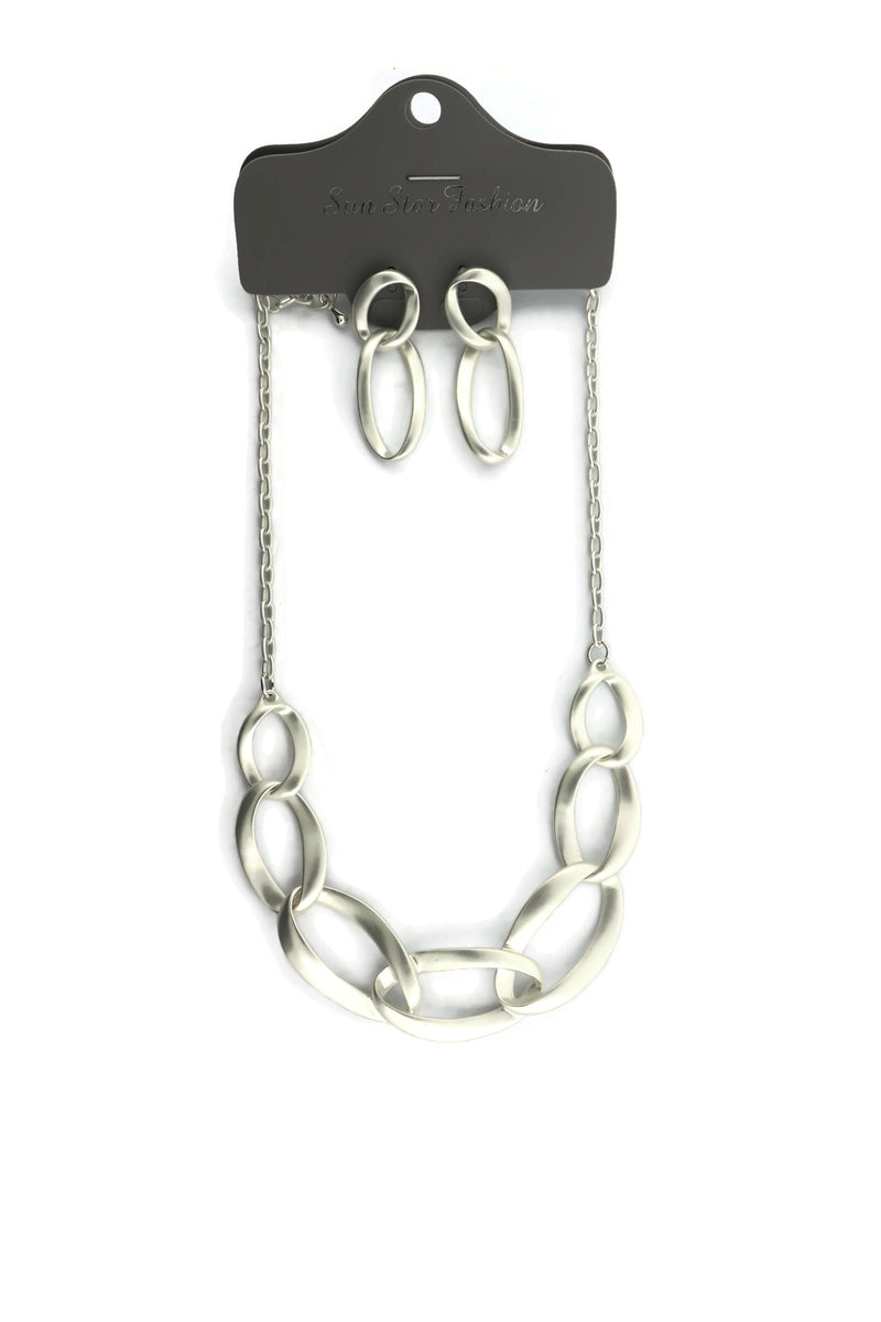 Fashion Circle Design Necklace Set