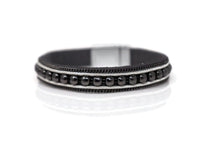 Fashion a Row of Beads Narrow Bracelets with Magnetic Clasp