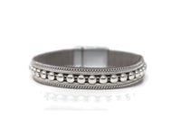 Fashion a Row of Beads Narrow Bracelets with Magnetic Clasp