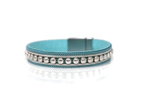 Fashion a Row of Beads Narrow Bracelets with Magnetic Clasp