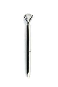 Metal Diamond Head Crystal Ball Pen