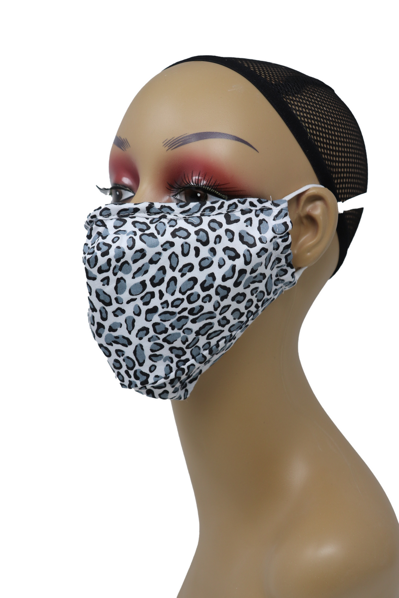 Reusable Washable Cotton Face Mask with Two Filters