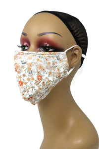 Reusable Washable Cotton Face Mask with Two Filters