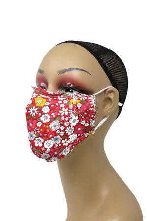 Reusable Washable Cotton Face Mask with Two Fliters