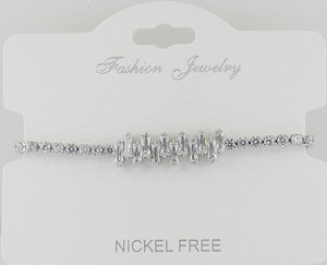 C.Z Crystal Adjustable Chain Bracelet