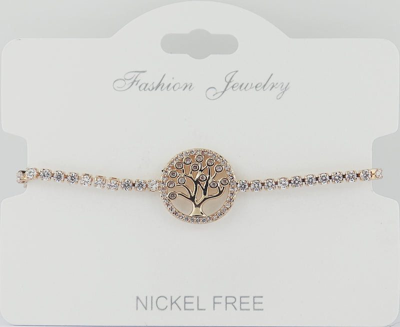 C.Z Crystal Adjustable Chain Bracelet