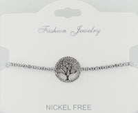 C.Z Crystal Adjustable Chain Bracelet