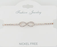 C.Z Crystal Adjustable Chain Bracelet