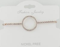 Big Circle C.Z Crystal Adjustable Bracelet