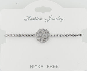 C.Z Crystal Adjustable Bracelet