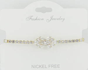 C.Z Crystal Adjustable Bracelet