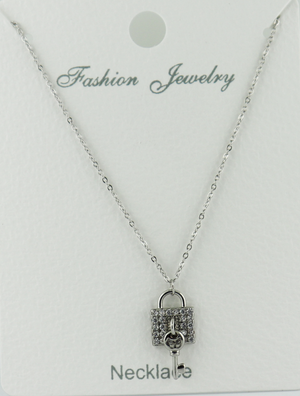 C.Z Crystal Pendant Necklace