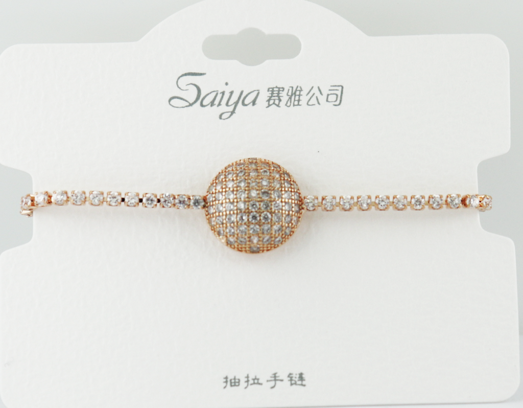 C.Z Crystal Adjustable Bracelet