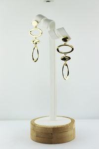 oval shape dangle earring
