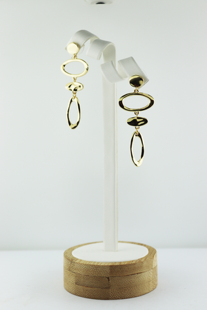 oval shape dangle earring