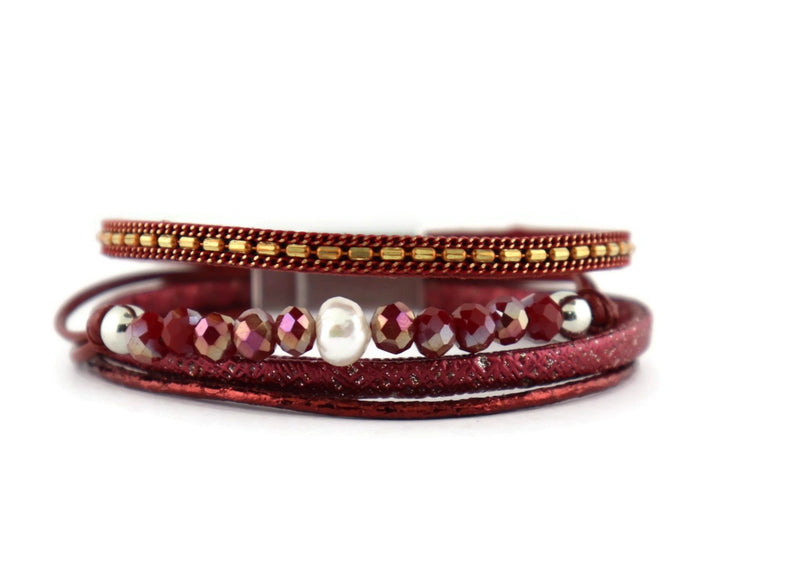 Leather Magnetic Bracelet