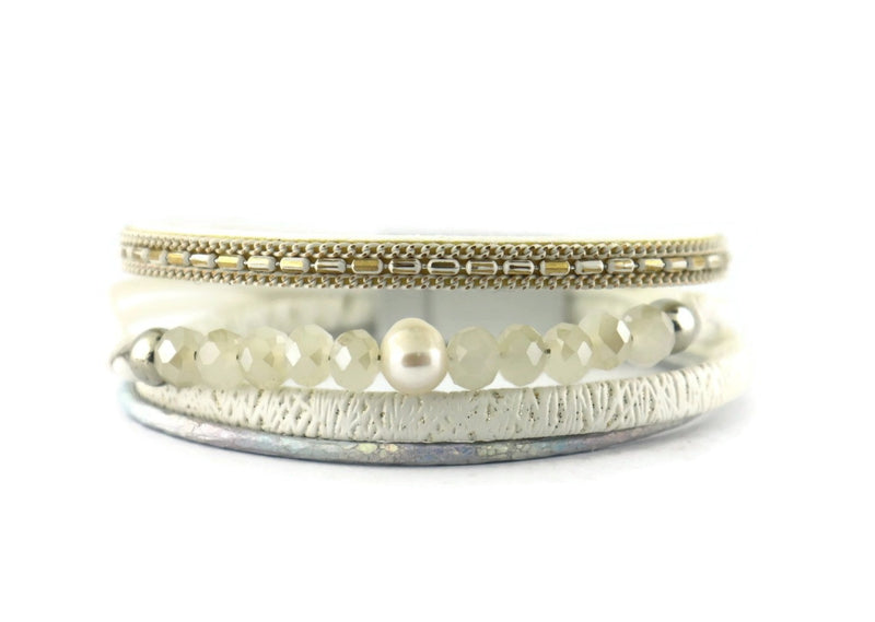Leather Magnetic Bracelet