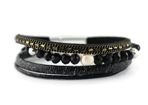 Leather Magnetic Bracelet