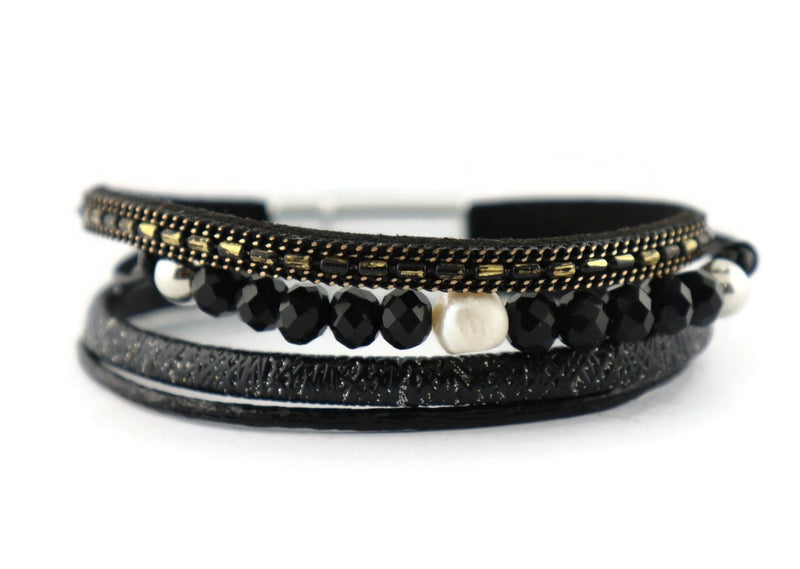 Leather Magnetic Bracelet