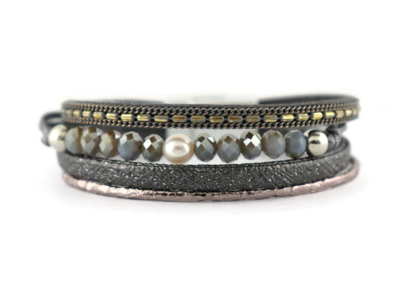 Leather Magnetic Bracelet