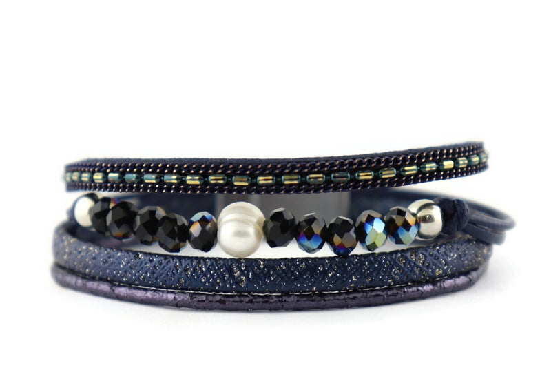 Leather Magnetic Bracelet