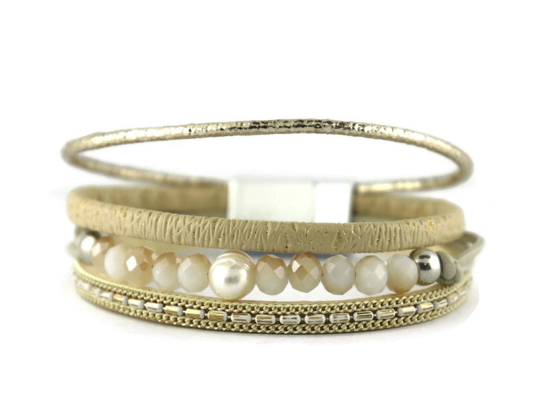 Leather Magnetic Bracelet