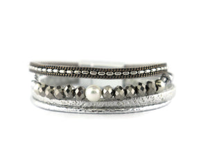 Leather Magnetic Bracelet