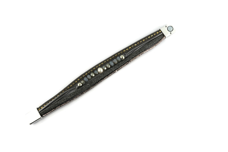 Leather Magnetic Bracelet